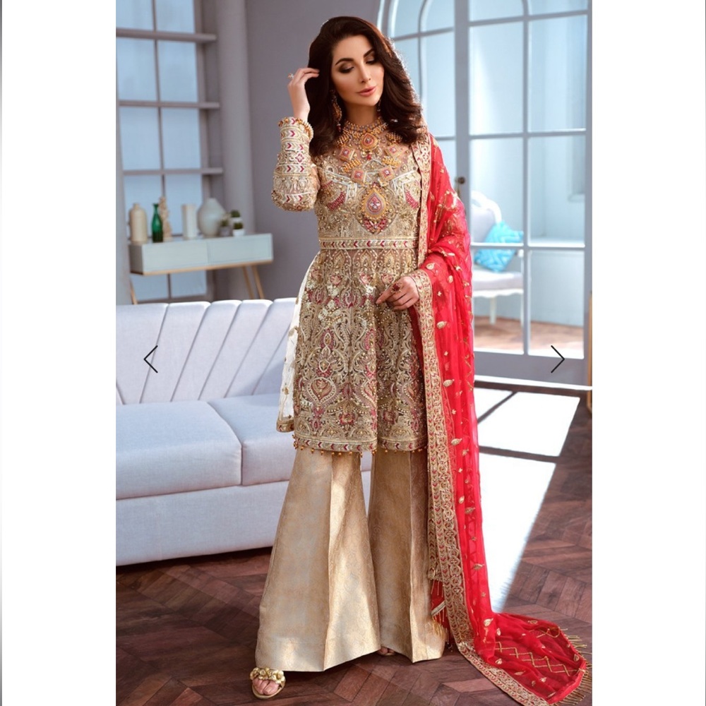 Indian Pakistani Embroidered Salwar Kameez Outfit